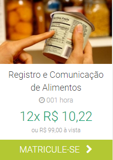 Registro e comunicação de alimentos IBRA EAD