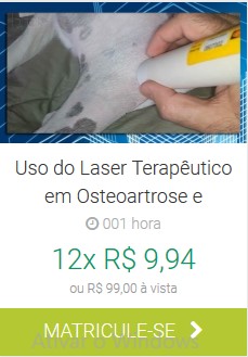 Uso Laser Terapêutico em Osteoartrose e artrites